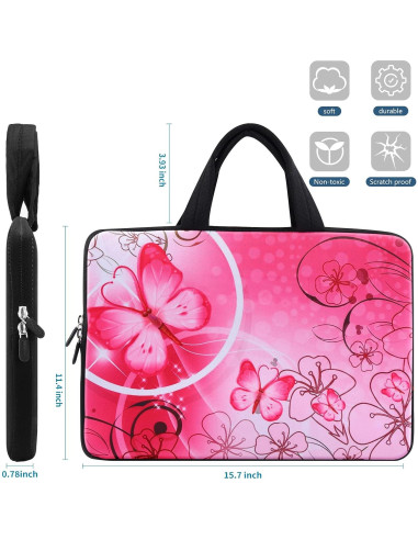 Bolsa para Laptop iColor 15.6" Neopreno Rosa ICB-10