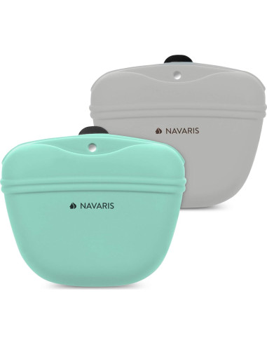Bolsa de golosinas para perros Navaris - Set de 2 con clip
