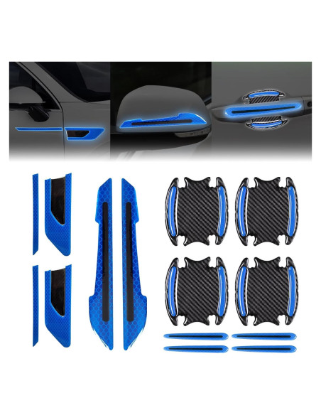 Juego de Calcomanías Reflectantes CmeRto 12 Piezas Azul