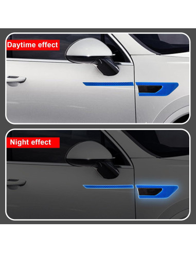 Juego de Calcomanías Reflectantes CmeRto 12 Piezas Azul