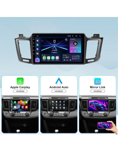 Estéreo de coche Android 10.2" TopWeb para Toyota RAV4 2013-2018
