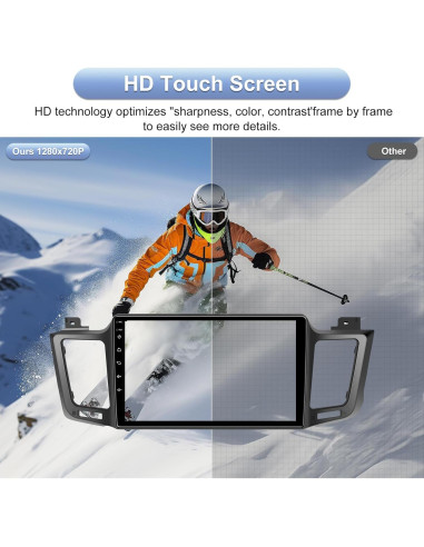 Estéreo de coche Android 10.2" TopWeb para Toyota RAV4 2013-2018