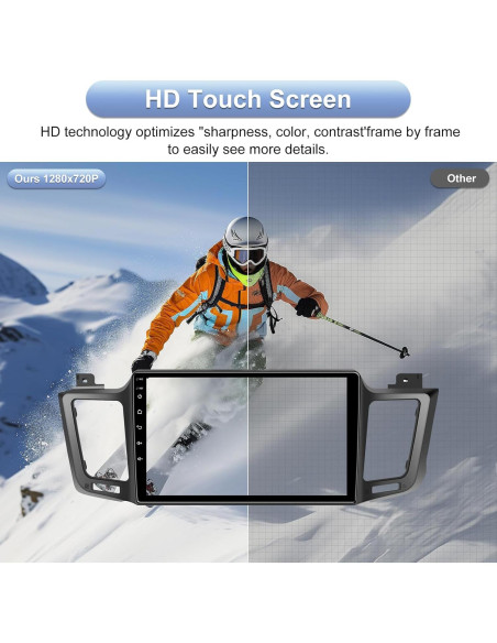 Estéreo de coche Android 10.2" TopWeb para Toyota RAV4 2013-2018