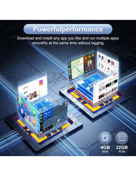 Estéreo de coche Android 10.2" TopWeb para Toyota RAV4 2013-2018