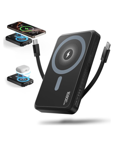 Banco de Energía Inalámbrico Magnético 16800mAh - Tryetas