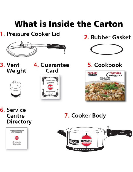 Olla a presión Hawkins IH35 de aluminio 3.5 litros plata Olla a presión Hawkins IH35 de aluminio 3.5 litros plata