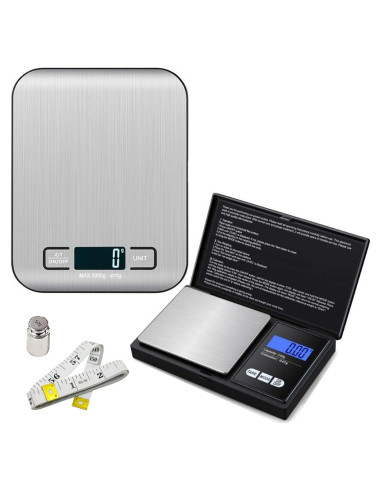 Básculas Digitales de Cocina HENGDA&LIANSHAN 5kg y 500g