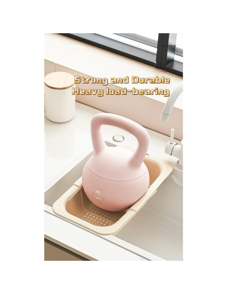 Colador de Fregadero Extensible Pin Huan 34.5x20x7 cm - Crema Colador de Fregadero Extensible Pin Huan 34.5x20x7 cm - Crema