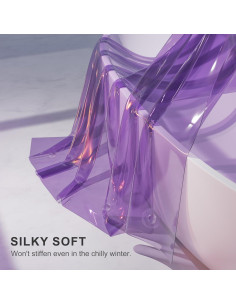 Cortina de Ducha AmazerBath 72x72 cm Lavanda Arcoíris 100% EVA 2