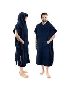 Poncho de Cambio SUN CUBE Azul Marino - Toalla Microfibra 112cm