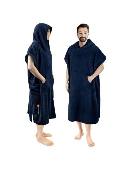 Poncho de Cambio SUN CUBE Azul Marino - Toalla Microfibra 112cm