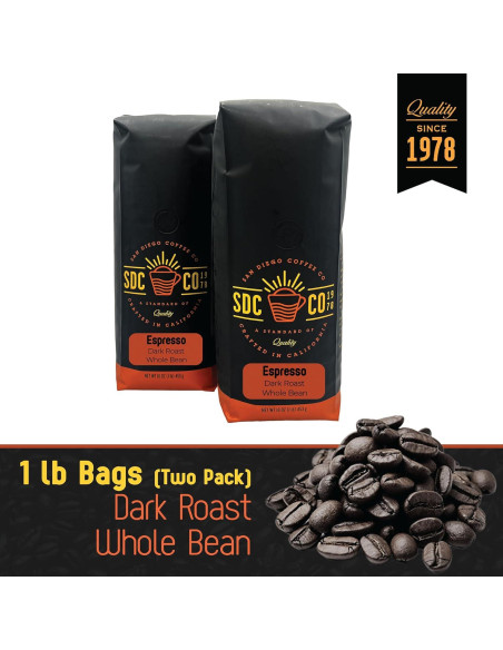 Café Espresso Tostado Oscuro The Bean Coffee 2 x 454g
