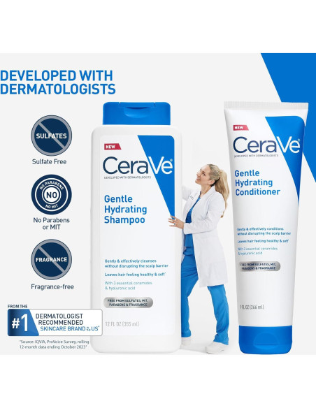 Acondicionador Hidratante Suave CeraVe 381g - Sin Sulfatos