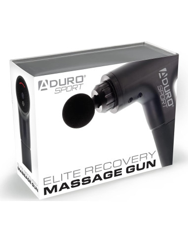 Pistola de Masaje Aduro Elite Recovery Inalámbrica Negra