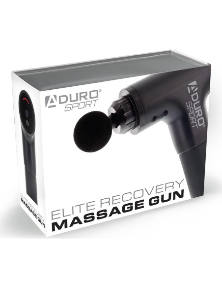 Pistola de Masaje Aduro Elite Recovery Inalámbrica Negra