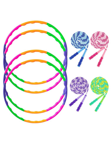 Kit de Fitness 8 Piezas BEVBBJOA - Aros y Cuerdas Ajustables