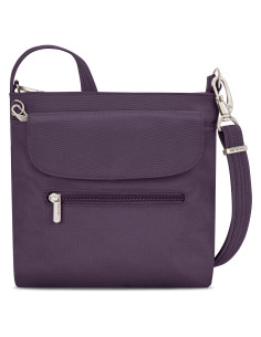 Bolso de Hombro Mini Antirrobo Travelon Púrpura 21.6x5.7cm