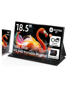 Monitor Portátil Ingnok 18.5" FHD 1080P USB-C HDMI