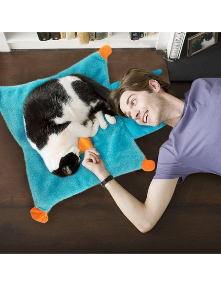 Alfombrilla Suave para Gatos AWOOF con Juguetes Interactivos