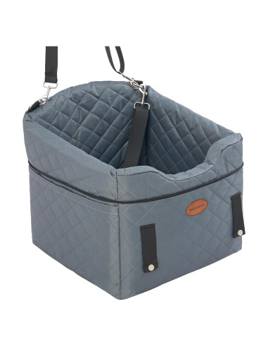 Asiento de Coche para Perros UWELL PETS Gris Elevador Antideslizante