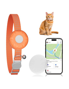 Rastreador GPS para Gatos HONGTOP H, Impermeable, Sin Cuota Mensual