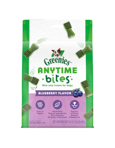 Golosinas Masticables para Perros Greenies Anytime Bites 680g Sabor Arándano