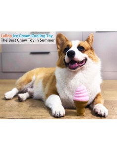 Juguete Congelado para Perros LaRoo - Helado Rosa, 8.89cm 2