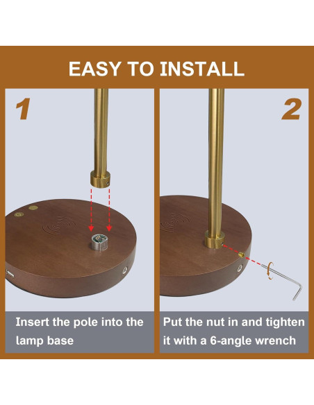 Lámpara de Escritorio LED Myhaptim con Cargador Inalámbrico