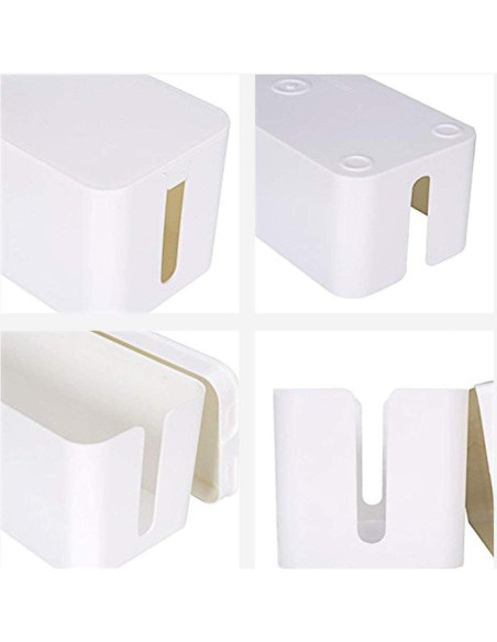 Caja Organizadora de Cables Davidsons - 2 Unidades, Blanco Hielo