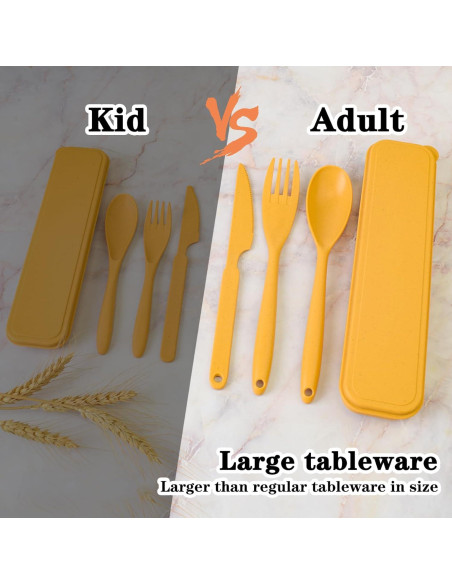 Juego de Utensilios Reutilizables Zoyiancy 4 Piezas para Viaje