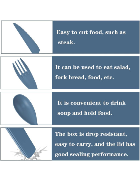 Juego de Utensilios Reutilizables Zoyiancy 4 Piezas para Viaje
