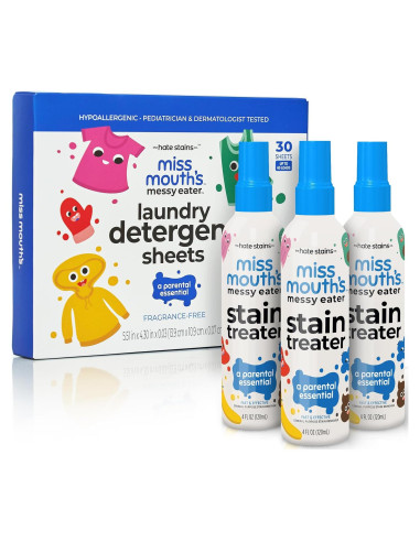 Paquete de 3 Tratador de Manchas Miss Mouth - Jabón y Spray