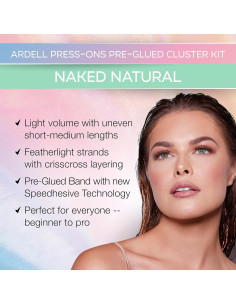 Extensiones de Pestañas Ardell Naked Autoadhesivas 30 Clusters 2