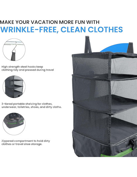 Organizador de Equipaje Stow-N-Go Grand Fusion Gris Oscuro L