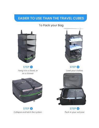 Organizador de Equipaje Stow-N-Go Grand Fusion Gris Oscuro L