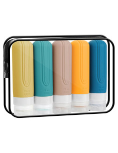 Paquete de 5 Botellas de Viaje LYBHDAFA 88.72 ml A prueba de Fugas