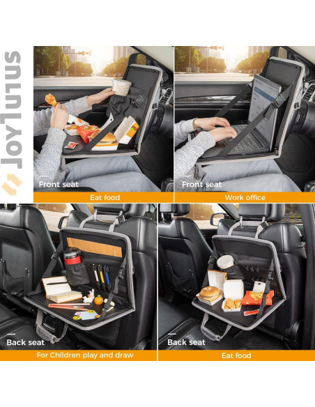 Bandeja para Comer en el Volante JOYTUTUS Gris 3 en 1