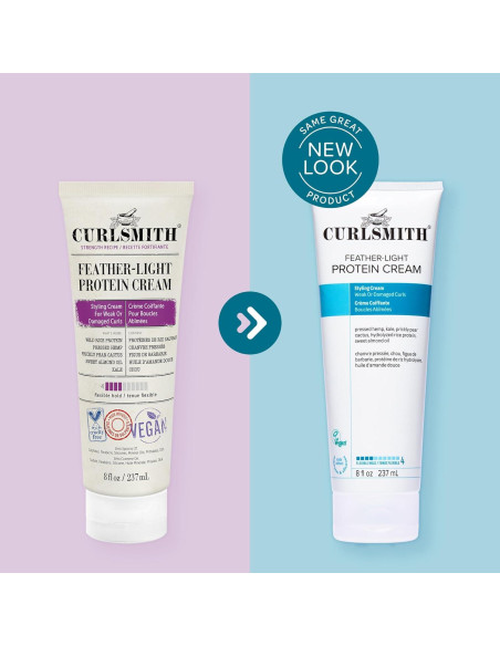 CURLSMITH Crema de Proteína Ligera para Rizos 250 g - Vegana