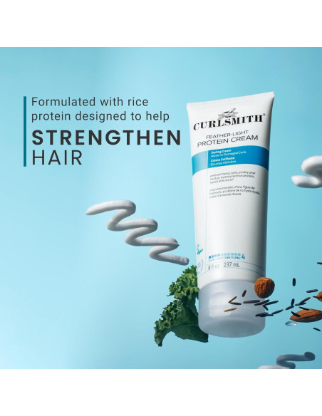 CURLSMITH Crema de Proteína Ligera para Rizos 250 g - Vegana