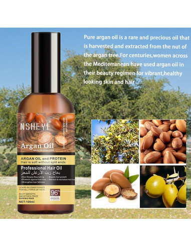 Aceite de Argán Tangsion 100ml - Hidratación y Brillo para Cabello