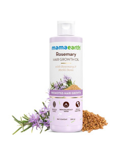 Aceite de Crecimiento Capilar Mamaearth 200 ml - Romero y Fenogreco