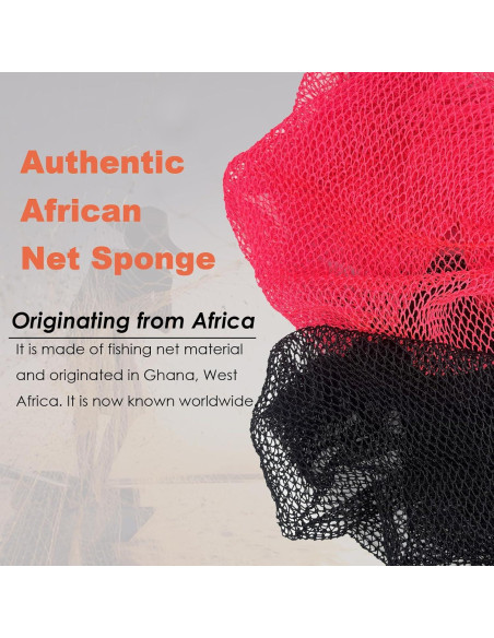Esponja Exfoliante Africana Neboca Rosa y Negro 25x16.6cm