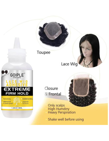 Pegamento Goiple para Pelucas de Encaje Frontal 37.85 ml
