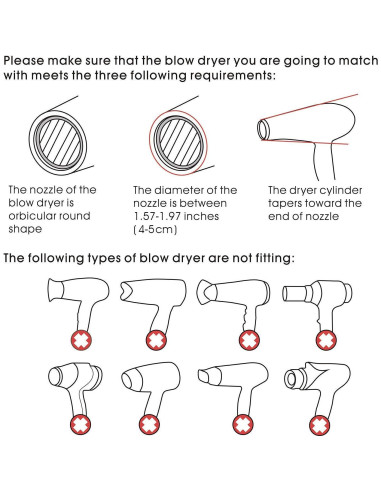 Accesorio Cepillo Secador Segbeauty 4-5cm para Alisar Cabello