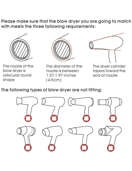 Accesorio Cepillo Secador Segbeauty 4-5cm para Alisar Cabello