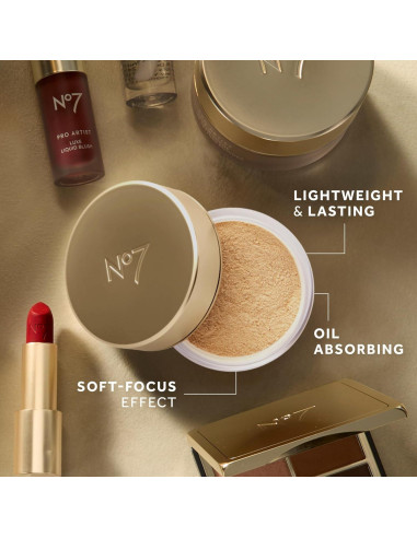 Polvo Suelto Fijador No7 Pro Artist 26.9 g - Translúcido