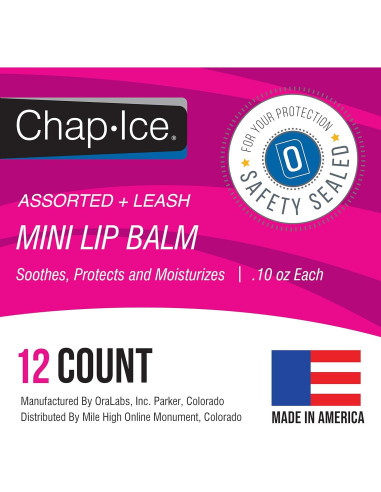 Bálsamo Labial Variado Chap-Ice 12 Mini Contenedores 2.83g