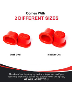 Aumentador de Labios Fullips - Kit Ovalado Pequeño y Mediano 2