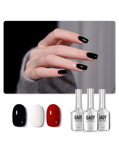 Kit de Esmalte de Uñas GAOY Vals Elegante 3 Colores 16ml