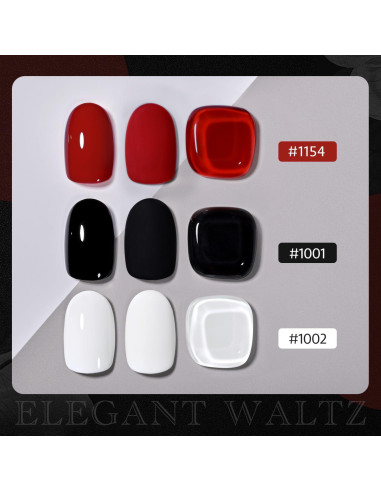 Kit de Esmalte de Uñas GAOY Vals Elegante 3 Colores 16ml